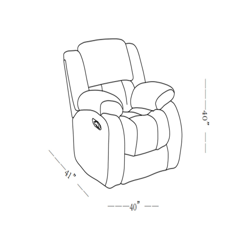 Stonic - Glider Recliner Modern Design - R&R Furniture Gallery (Fountain Valley, CA)