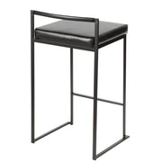 Lumi Source Fuji contemporary style stackable counter stool set with sleek design and modern finish, ideal for kitchen or bar area.
