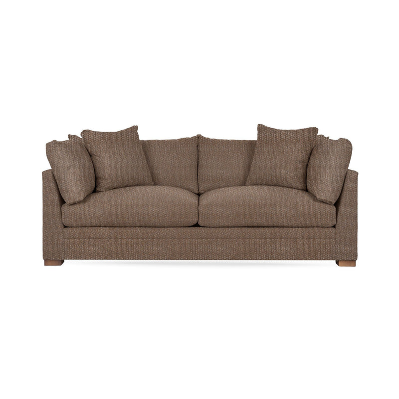 Classic Home Audrey stationary sofa with plush cushions and elegant design, perfect for living room seating.