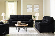 Signature Design by Ashley SimpleJoy living room set featuring stationary sofas and loveseats arranged in a cozy seating area.