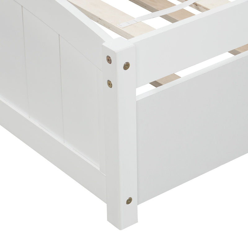 Platform Bed & Headboard, Footboard And Wood Slat Support - R&R Furniture Gallery (Fountain Valley, CA)