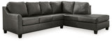Valderno - 2-Piece Sectional With Raf Corner Chaise - Fog - R&R Furniture Gallery (Fountain Valley, CA)