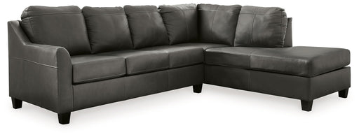 Valderno - 2-Piece Sectional With Raf Corner Chaise - Fog - R&R Furniture Gallery (Fountain Valley, CA)