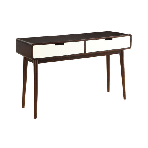 Christa - Sofa Table - White & Espresso - R&R Furniture Gallery (Fountain Valley, CA)