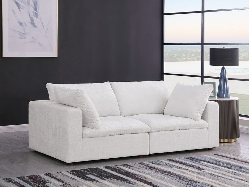1100 - Modular Loveseat - Pearl - R&R Furniture Gallery (Fountain Valley, CA)