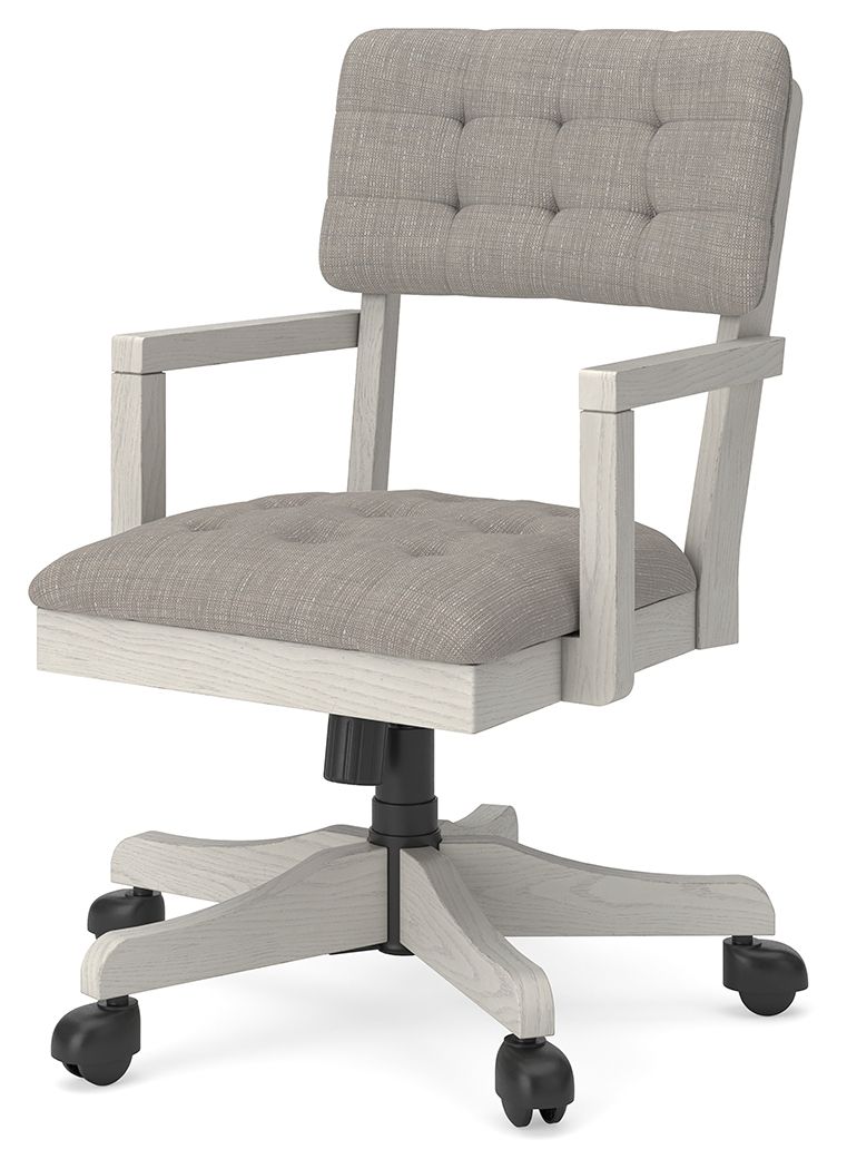 Robbinsdale - Home Office Desk Chair - Antique White - R&R Furniture Gallery (Fountain Valley, CA)