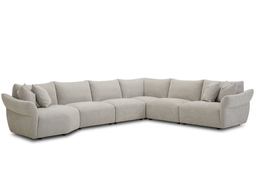 Playful - 6 Piece Modular Sectional - Canes Cobblestone - R&R Furniture Gallery (Fountain Valley, CA)
