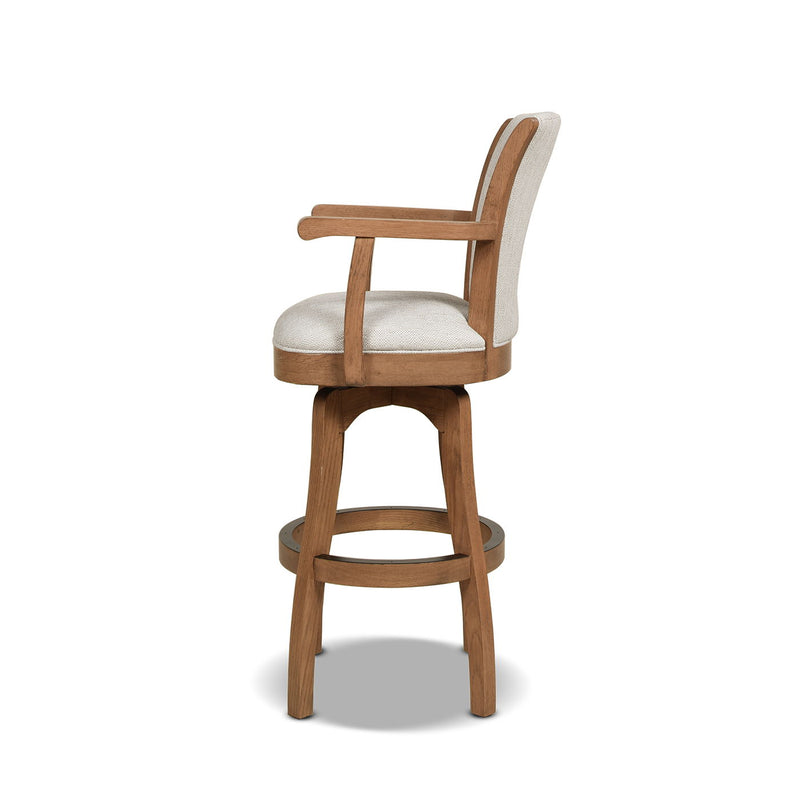 Williams - Swivel Bar Stool With Armrests - R&R Furniture Gallery (Fountain Valley, CA)