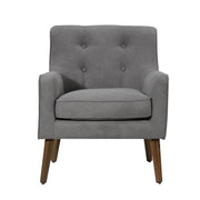 Ryder - Mid Century Modern Woven Fabric Tufted Armchair - R&R Furniture Gallery (Fountain Valley, CA)