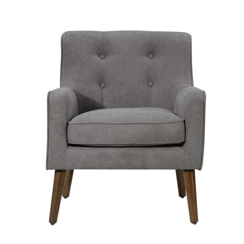 Ryder - Mid Century Modern Woven Fabric Tufted Armchair - R&R Furniture Gallery (Fountain Valley, CA)