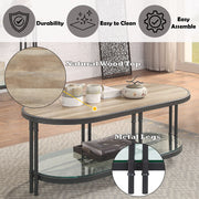 Brantley - Coffee Table - Oak & Sandy Black - R&R Furniture Gallery (Fountain Valley, CA)