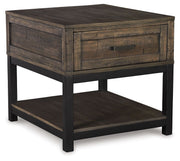 Johurst - Rectangular End Table - Grayish Brown - R&R Furniture Gallery (Fountain Valley, CA)