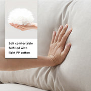 Modern Sectional Sofa With Throw Pillows, Cloud L Shaped Couch Set With Wide 4 Seat Comfy Couch Set With Movable Ottoman - R&R Furniture Gallery (Fountain Valley, CA)