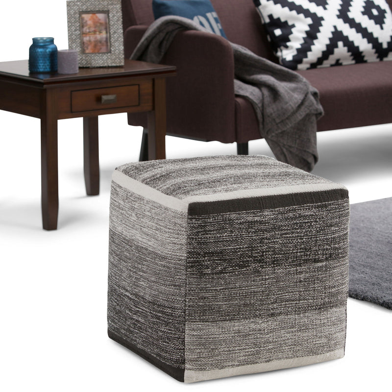 Naya - Upholstered Cube Pouf - R&R Furniture Gallery (Fountain Valley, CA)