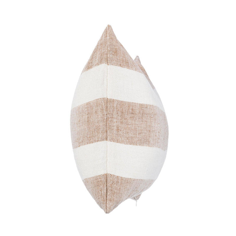 Natural ivory accent pillow by Classic Home, 14x26 inches, featuring a soft fabric with subtle texture for stylish home decor.