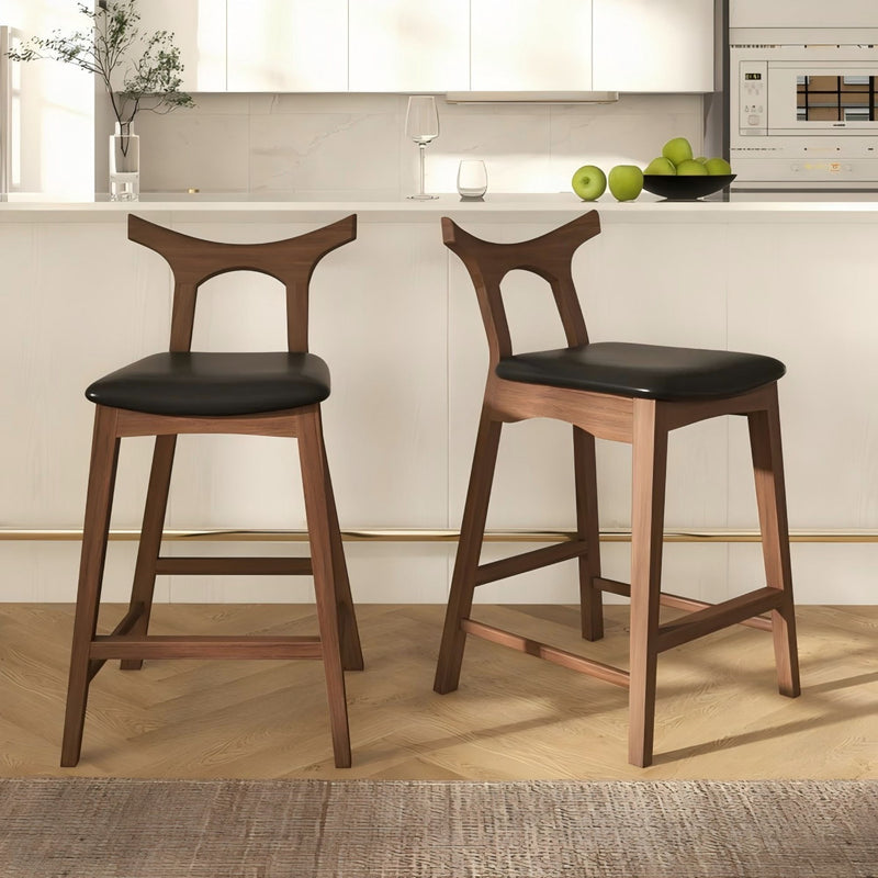 Hester - Upholstered, Square Bar Chair (Set of 2) - R&R Furniture Gallery (Fountain Valley, CA)
