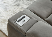 Next-Gen Durapella - Pwr Recliner/Adj Headrest - R&R Furniture Gallery (Fountain Valley, CA)