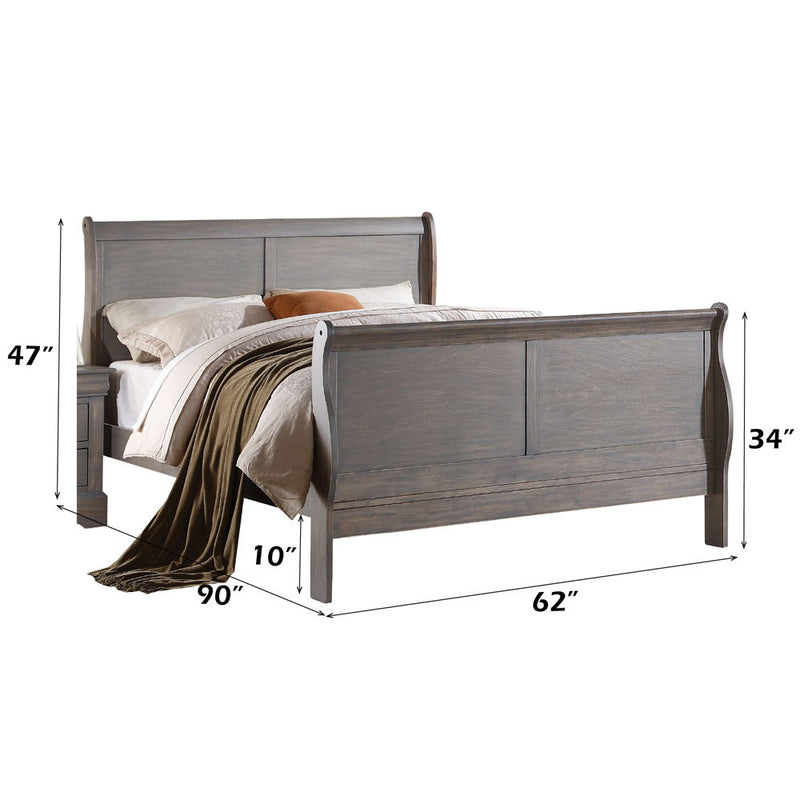 Louis Philippe III - Bed (FB 34"H) - R&R Furniture Gallery (Fountain Valley, CA)