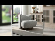 Livia - Accent Chair - Brown & Gray Tweed - R&R Furniture Gallery (Fountain Valley, CA)