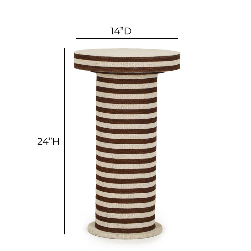 Lyra - Striped Cotton Jute Contract-Grade Table - R&R Furniture Gallery (Fountain Valley, CA)