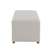 Simple Long Ottoman For Living Room - White - R&R Furniture Gallery (Fountain Valley, CA)