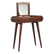 Mini Dressing Table With Foldable Mirror - Caramel - R&R Furniture Gallery (Fountain Valley, CA)