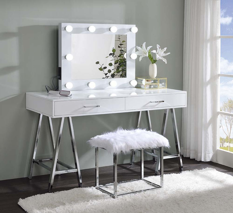Avery - Accent Mirror - White - R&R Furniture Gallery (Fountain Valley, CA)