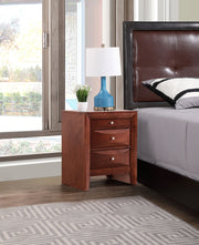 Modern design accent nightstand by Glory Furniture with sleek wood finish and minimalist style.