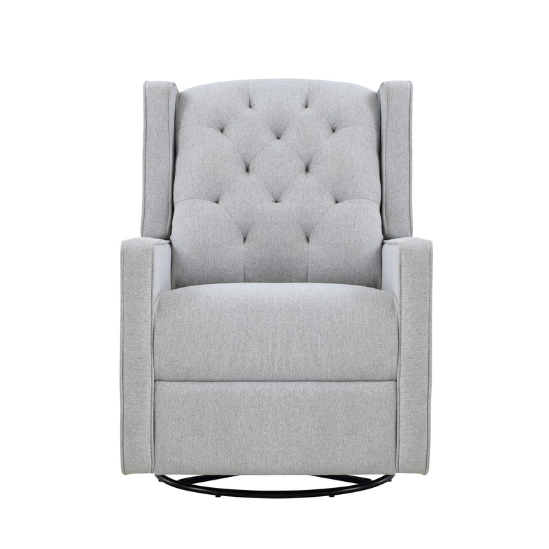 Milah - Gliding Swivel Recliner Tufted - R&R Furniture Gallery (Fountain Valley, CA)