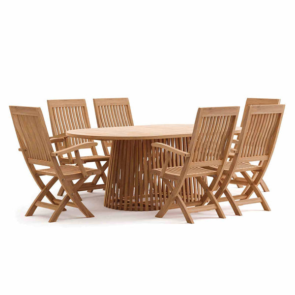 Nusa - 7 Pc. Dining Table Set