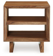 Dressonni - Square End Table - Brown - R&R Furniture Gallery (Fountain Valley, CA)