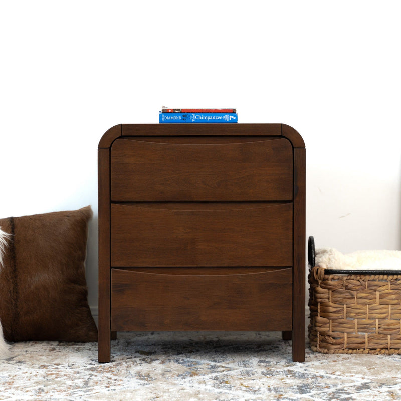 Lionel - Nightstand 3 Drawer Bed Side Table - Brown - R&R Furniture Gallery (Fountain Valley, CA)