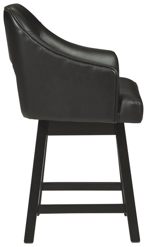 Tallenger - Upholstered Swivel Barstool (Set of 2) - R&R Furniture Gallery (Fountain Valley, CA)