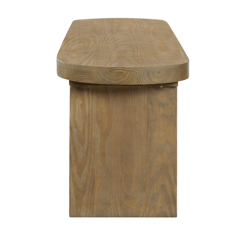 Noble House indoor pine dining bench with 350 lbs weight capacity, fits three people, showcasing a sturdy, natural wood design.