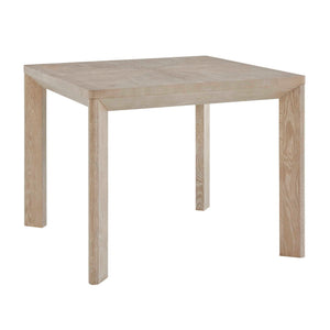 Noval - Square Dining Game Table - White / Woodtone