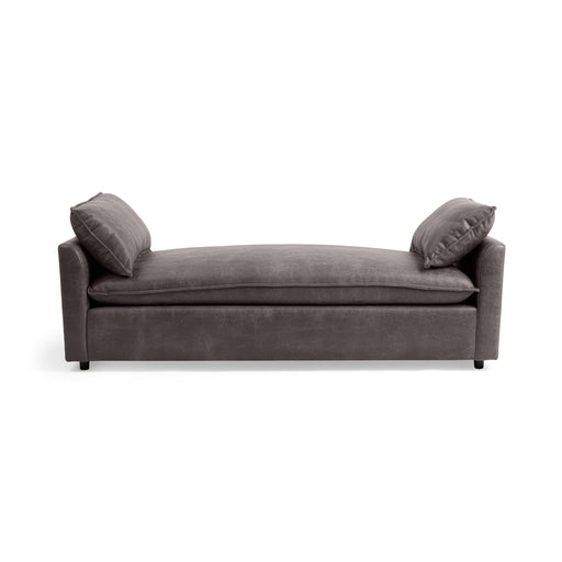 Backless Classic Home Caplan daybed sofa with plush cushions and wooden legs, ideal for modern living spaces.