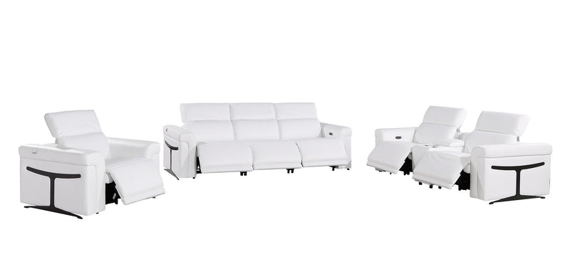 1126 - 7-Piece Modular Power Reclining Sofa, Loveseat & Chair Set In With 6 Power Recliners & Power Headrests