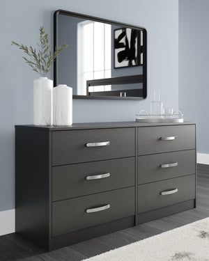 Finch - Six Drawer Dresser - Black - R&R Furniture Gallery (Fountain Valley, CA)