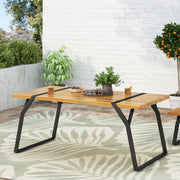 Zora - Dining Table Industrial & Iron Table - Black - R&R Furniture Gallery (Fountain Valley, CA)
