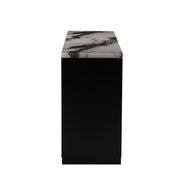 Stacey - Buffet With Storage Drawers And Marble Detailing - Black / Marble - R&R Furniture Gallery (Fountain Valley, CA)