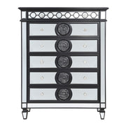 Varian II - Chest - Mirrored, Black & Sliver - R&R Furniture Gallery (Fountain Valley, CA)