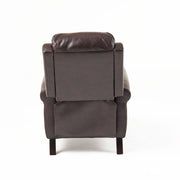 Noble House Memphis Burgundy recliner club chair with plush upholstery and wide armrests, perfect for lounging in living rooms.