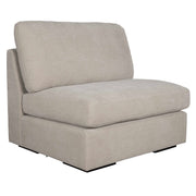 Uttermost Refuge armless stationary sofa with plush cushions and modern design, shown in a neutral fabric upholstery.