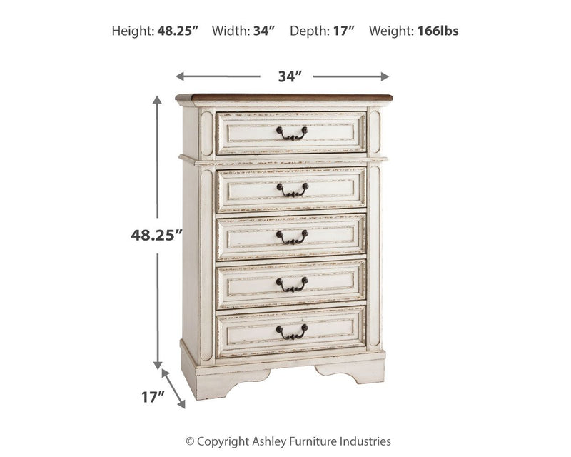 Realyn - Chest - Chipped White - R&R Furniture Gallery (Fountain Valley, CA)