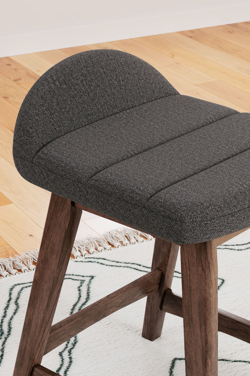 Lyncott - Upholstered Barstool (Set of 2) - R&R Furniture Gallery (Fountain Valley, CA)