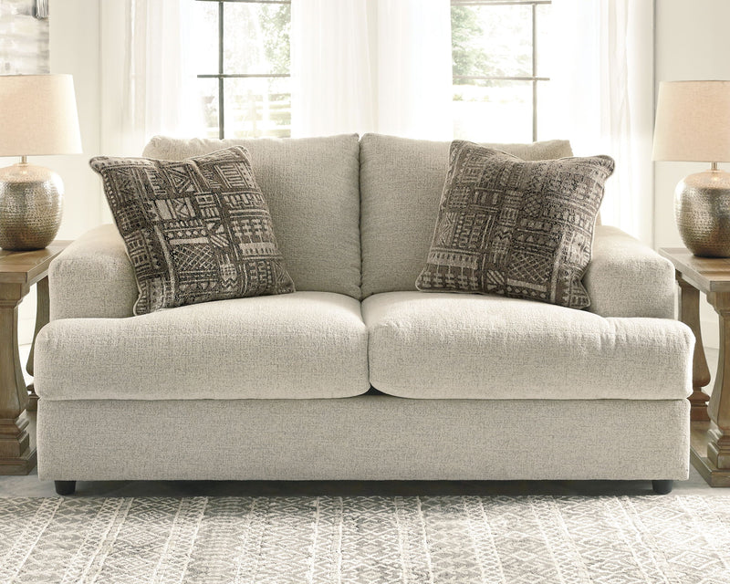 Soletren - Stationary Loveseat - R&R Furniture Gallery (Fountain Valley, CA)