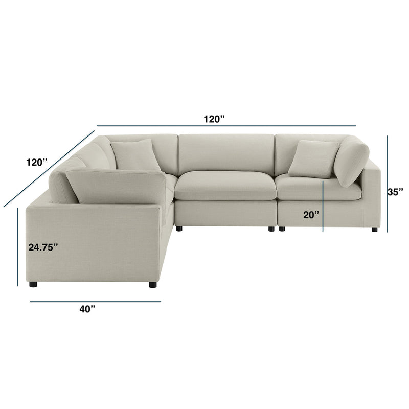 Cassandra - Modular 5 Piece Sectional - R&R Furniture Gallery (Fountain Valley, CA)