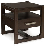 Breckington - Square End Table - Dark Brown - R&R Furniture Gallery (Fountain Valley, CA)
