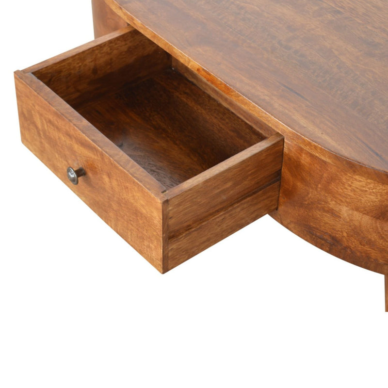 Rounded Wood Table - R&R Furniture Gallery (Fountain Valley, CA)