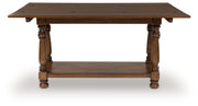 Sturlayne - Flip Top Sofa Table - Brown - R&R Furniture Gallery (Fountain Valley, CA)